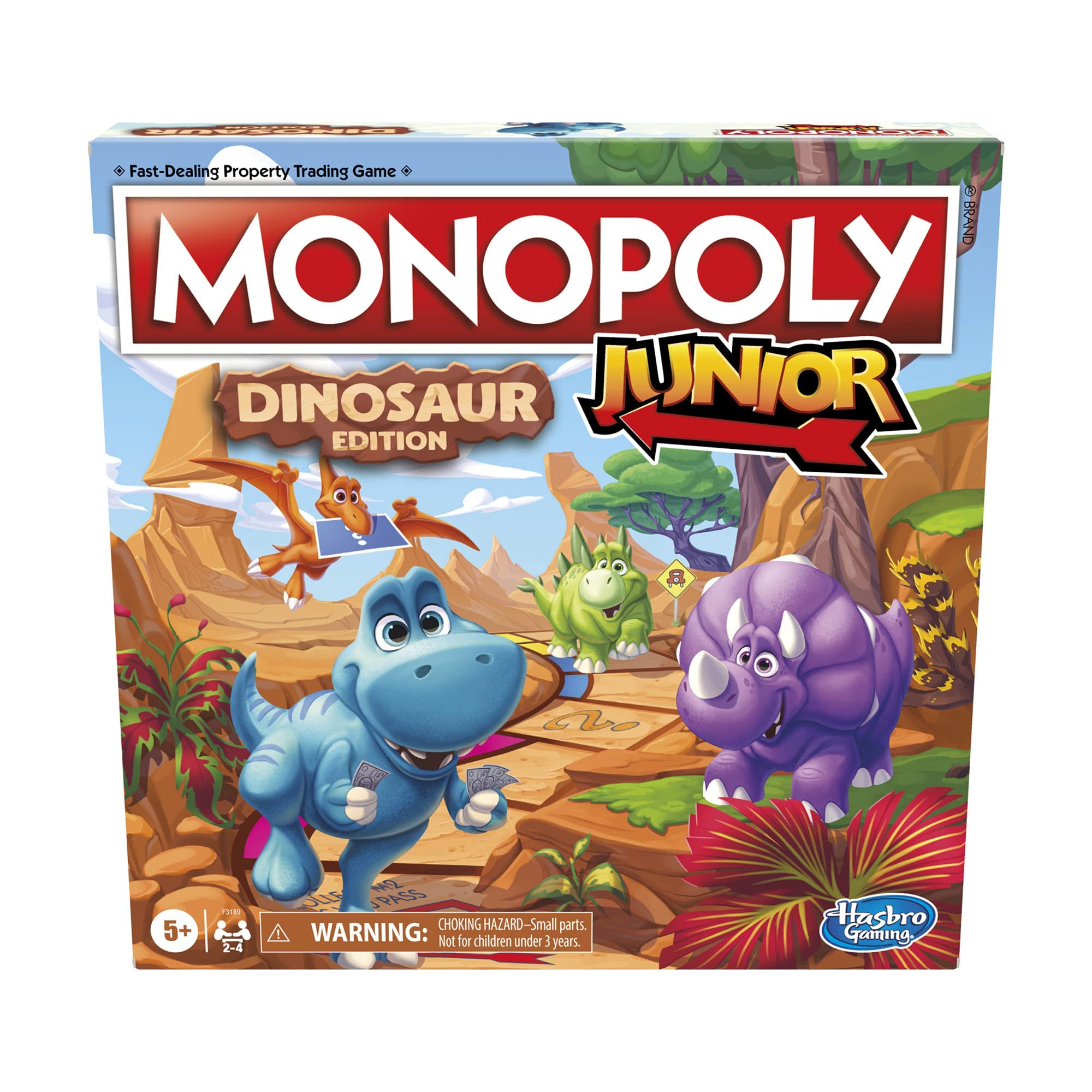 Hasbro Gaming Monopoly Junior Dinosaur Edition Board Game