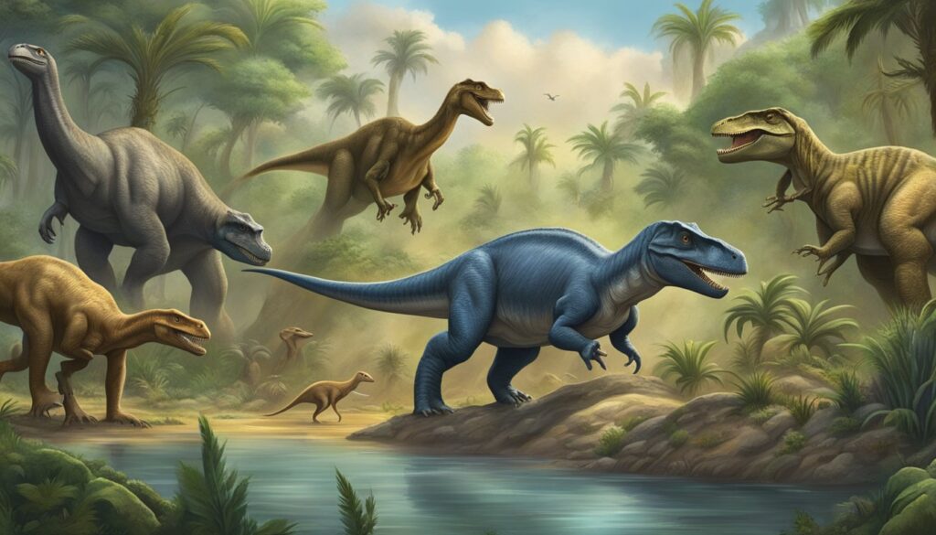Dinosaurs and humans evolution