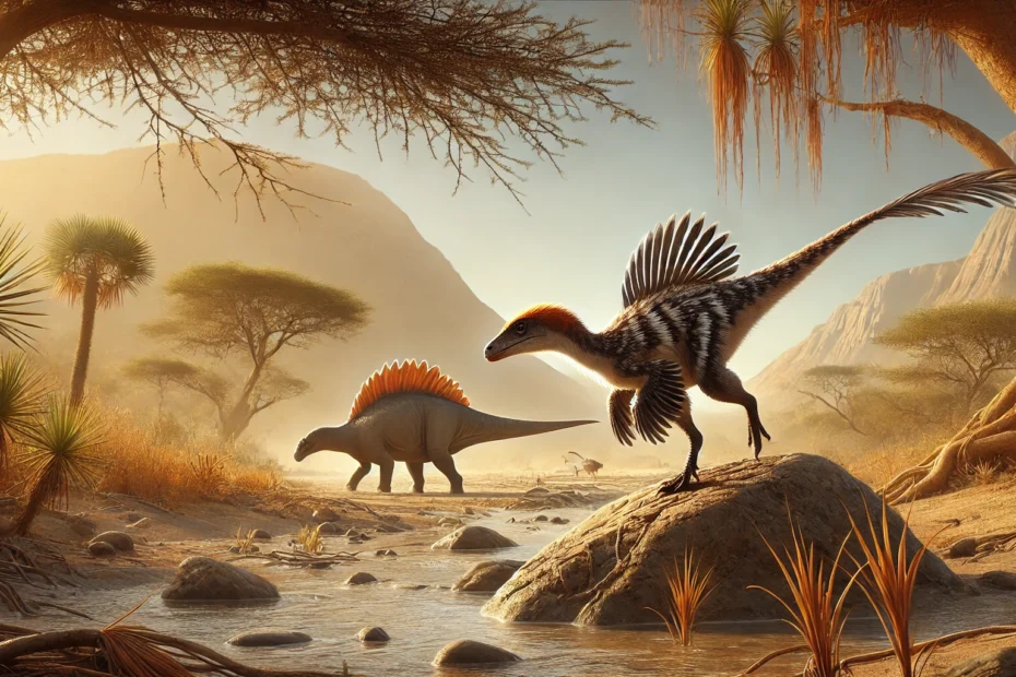 Maleriraptor kuttyi with Jaklapallisaurus